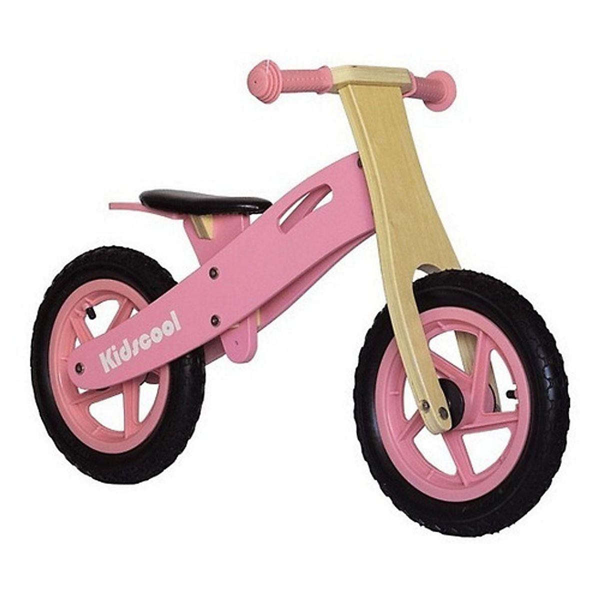 KIDSCOOL - Bicicleta De Madera New Riders Rosada