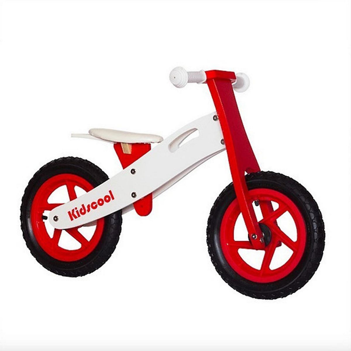 KIDSCOOL - Bicicleta De Madera New Riders Rojo