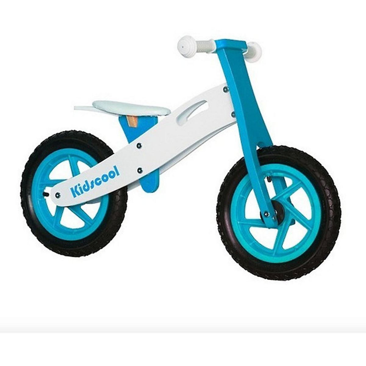 KIDSCOOL - Bicicleta De Madera New Riders Celeste