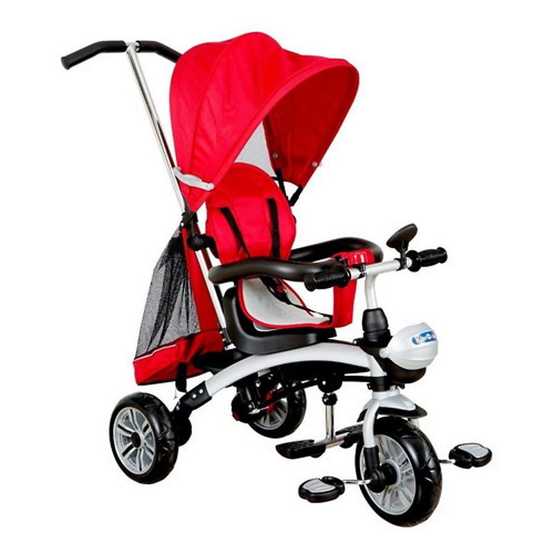 KIDSCOOL - TRICICLO COCHE 5 EN 1 LIGHT GREEN ROJO - KIDSCOOL - X3-RJ.