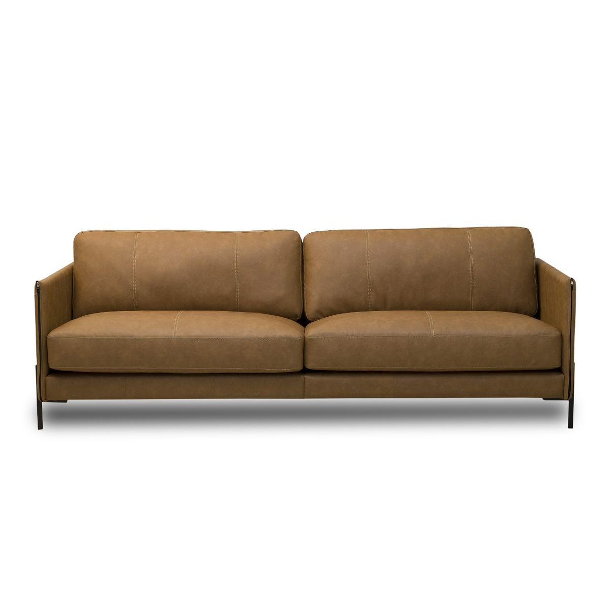 AMUV - SOFA CUERO CHABLI CAFE 240CM