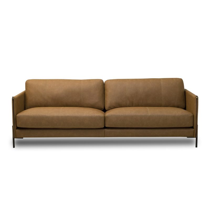 AMUV - SOFA CUERO CHABLI CAFE 240CM