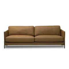 AMUV - SOFA CUERO CHABLI CAFE 240CM