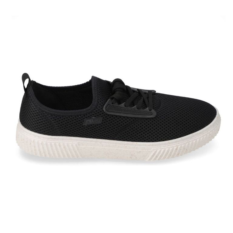 Zapatilla Casual Hombre Activitta Malla Negro