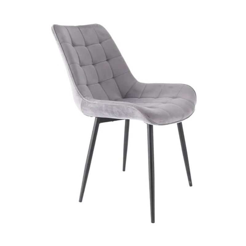 CORI CORI - Silla Capitonne Top  Gris patas Negras