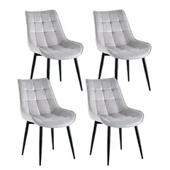 CORI CORI - Pack 4 Silla Macron Velvet Gris