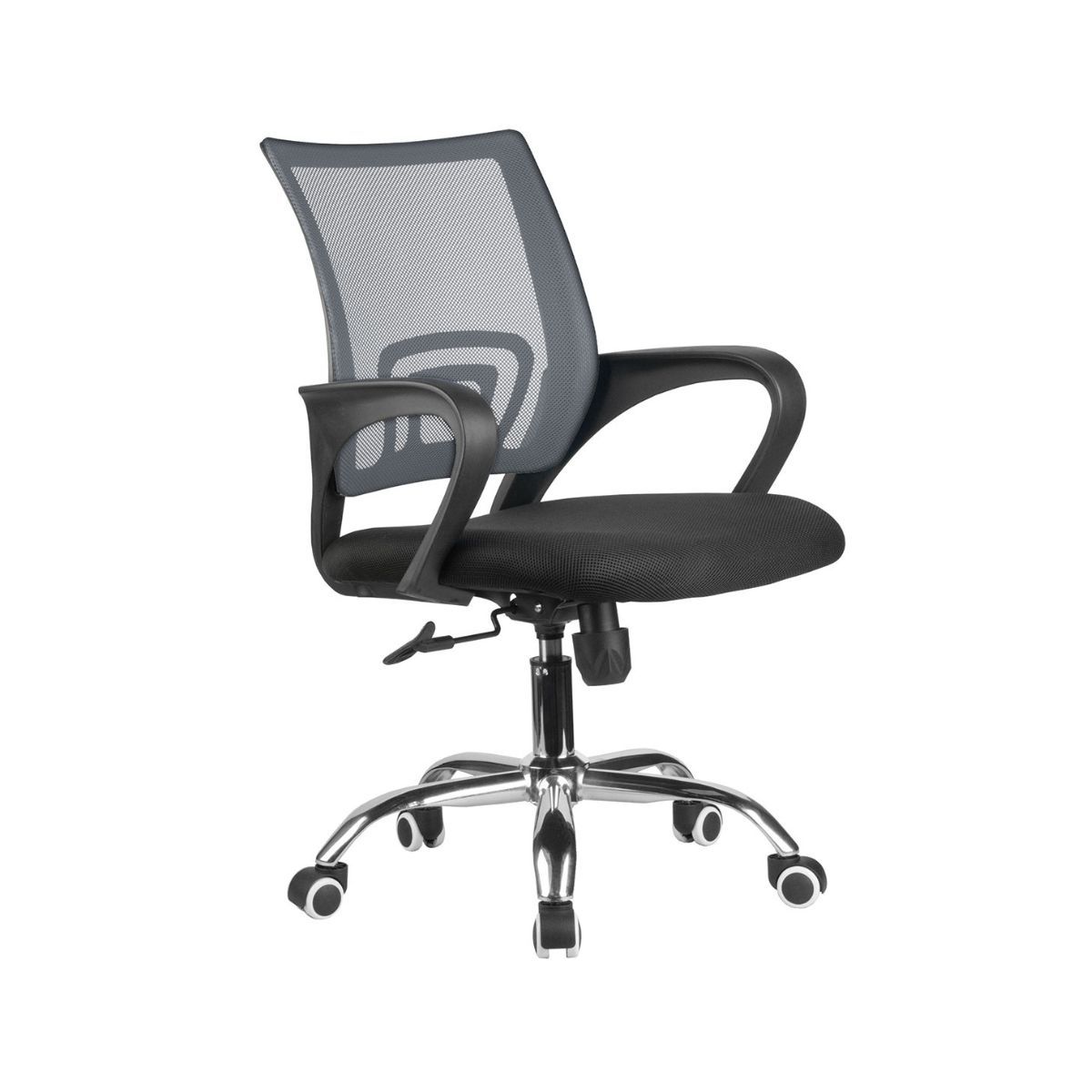 NECTAR - Silla Espectrum Ergonómica de Oficina Negra Base Cromada Ajustable y Transpirable 65x55x100 cm