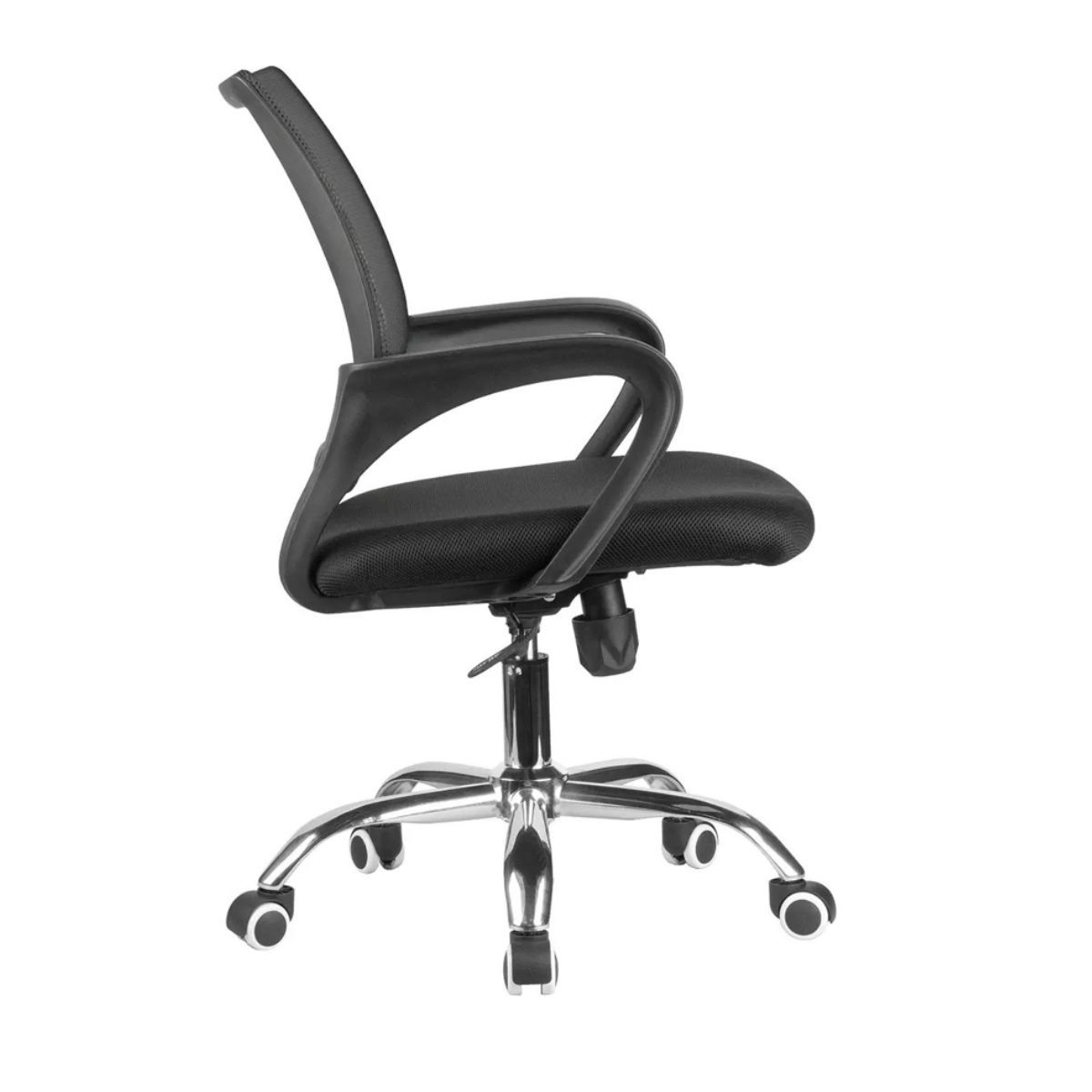 NECTAR - Silla Espectrum Ergonómica de Oficina Negra Base Cromada Ajustable y Transpirable 65x55x100 cm