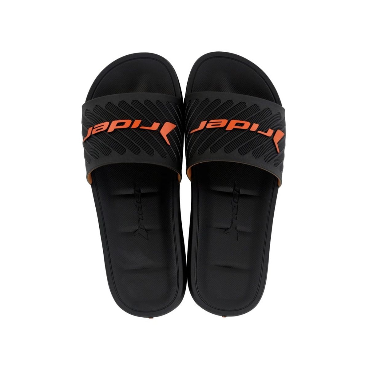 RIDER - Sandalia Hombre Negro/Naranja Free II Rider