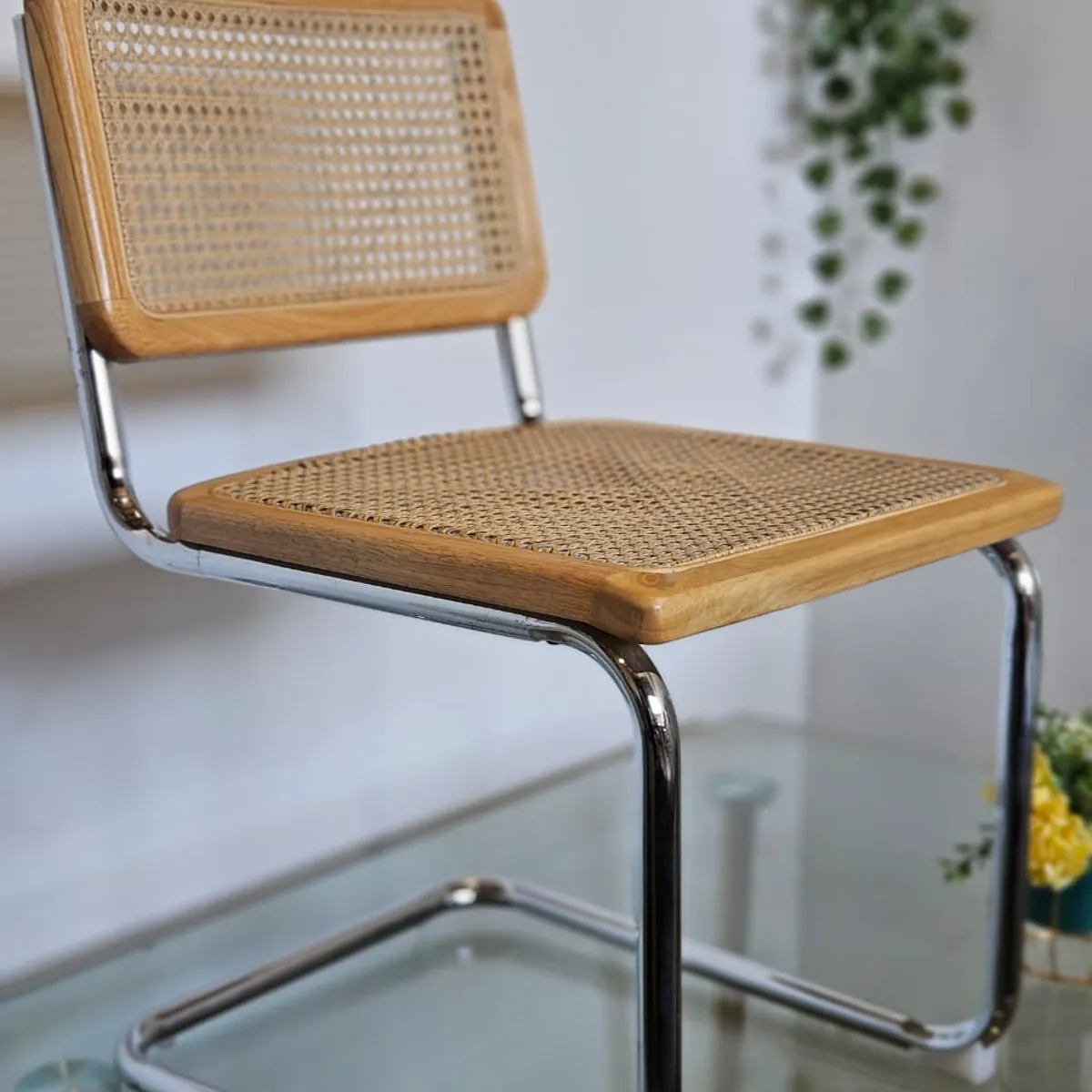 CORI CORI - Pack 2 Silla Breuer Madera y Rattan - Madera Natural