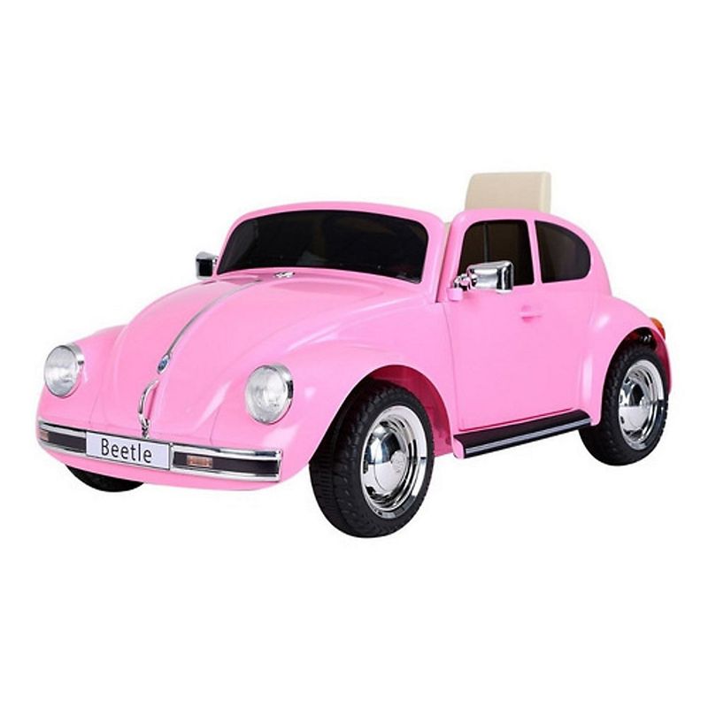 KIDSCOOL - AUTO A BATERIA ESCARABAJO BEETLE 12V ROSADO - 8010260-2R-RS