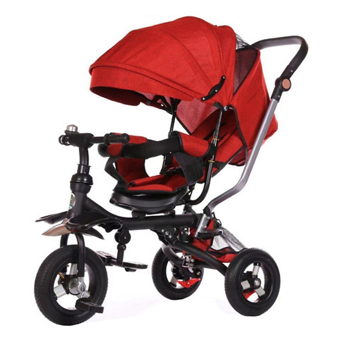 KIDSCOOL - TRICICLO COCHE PRIME MULTIFUNCION ROJO - TX-012-RJ