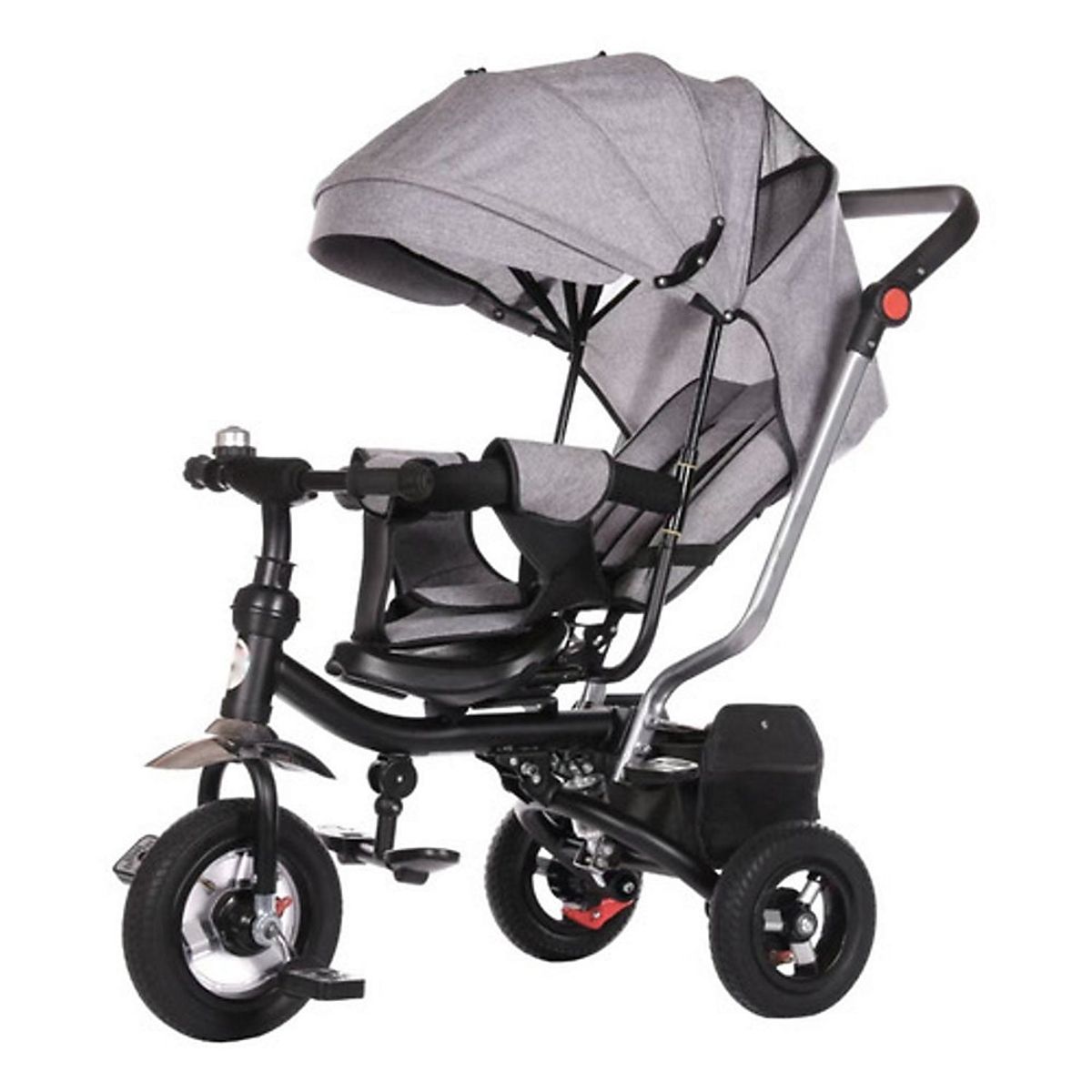KIDSCOOL - TRICICLO COCHE PRIME MULTIFUNCION GRIS - TX-012-GR