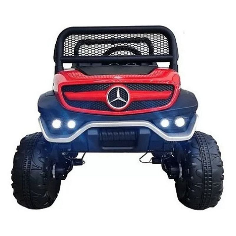 KIDSCOOL - AUTO BATERÍA MERCEDES UNIMOG 4 MOTORES ROJO - UNIMOG-RJ