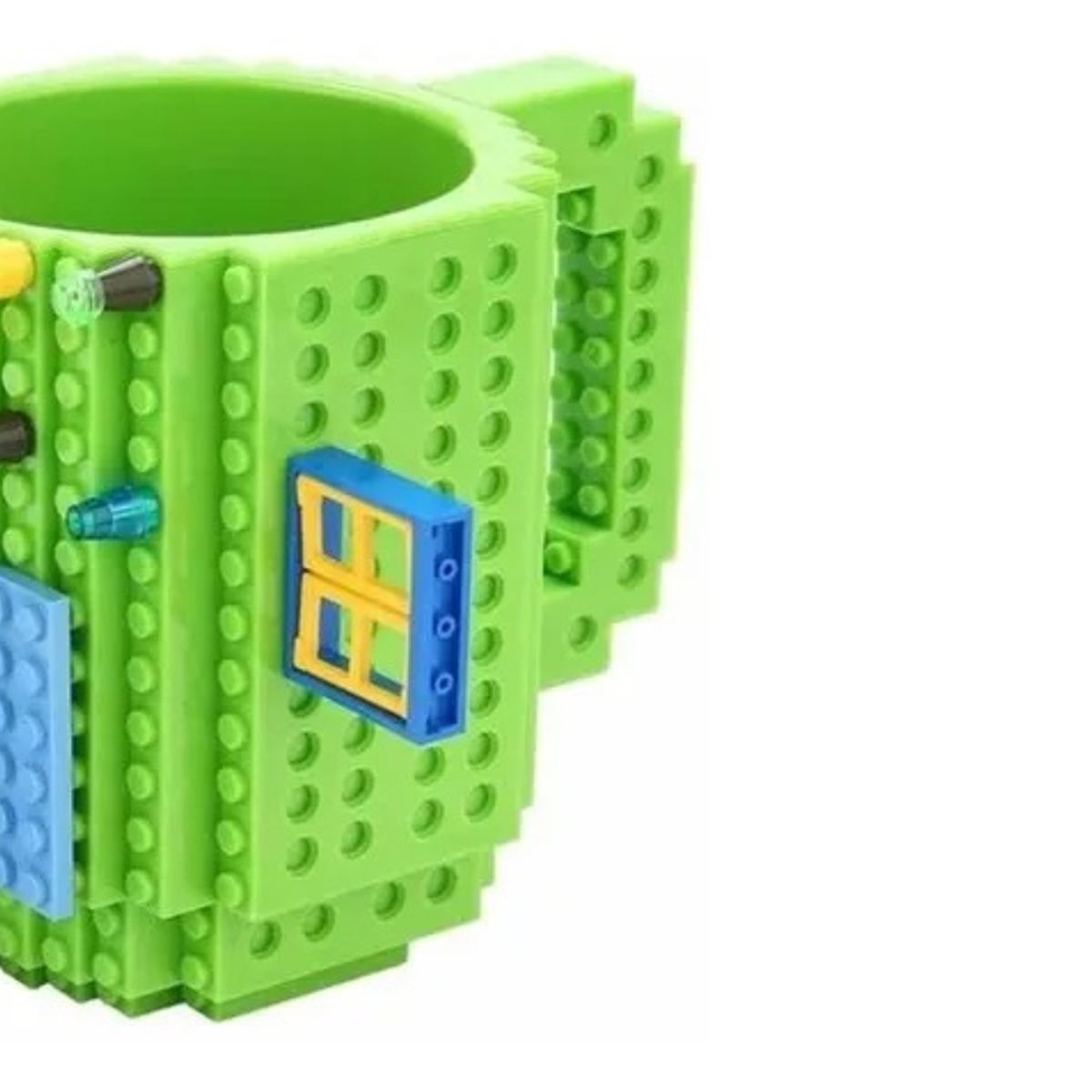 GENERICO - Tazón Mug Para Jugar Con Tus Lego Blocks Taza Brick Colores