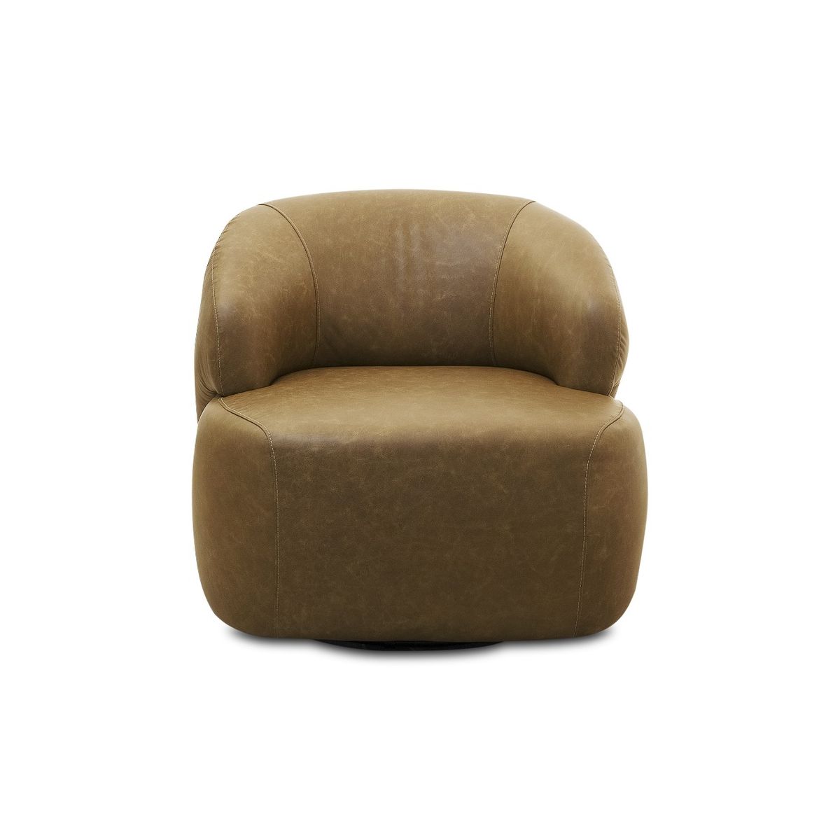 AMUV - POLTRONA CUERO CHANDON GIRATORIA CAFE 80