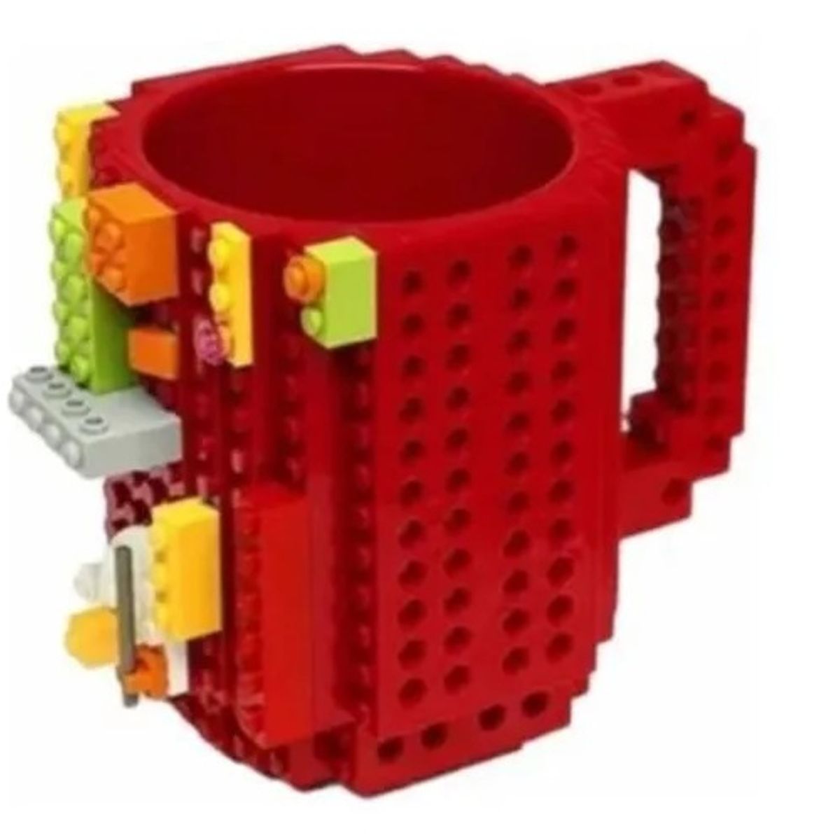GENERICO - Tazón Mug Para Jugar Con Tus Lego Blocks Taza Brick Colores