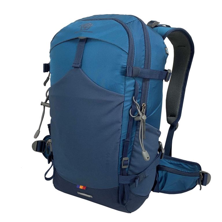 Mochila Trekking Outdoor Camping Pentagon 30 lt Impermeable Azul