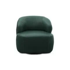 AMUV - POLTRONA CUERO CHANDON GIRATORIA VERDE 80