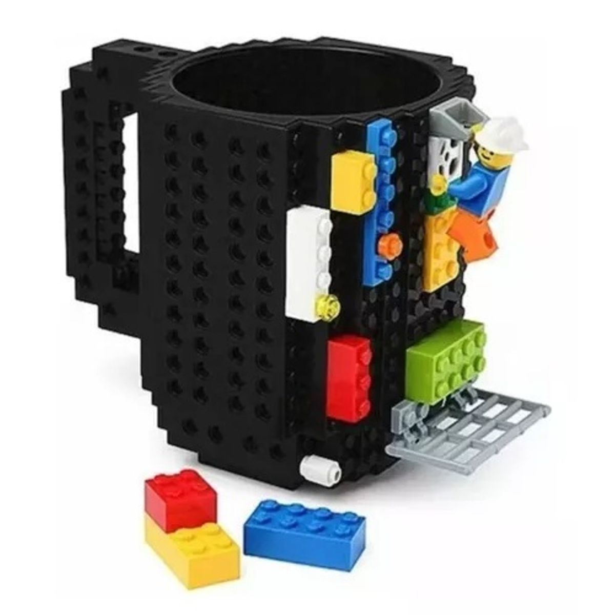GENERICO - Tazón Mug Para Jugar Con Tus Lego Blocks Taza Brick Colores
