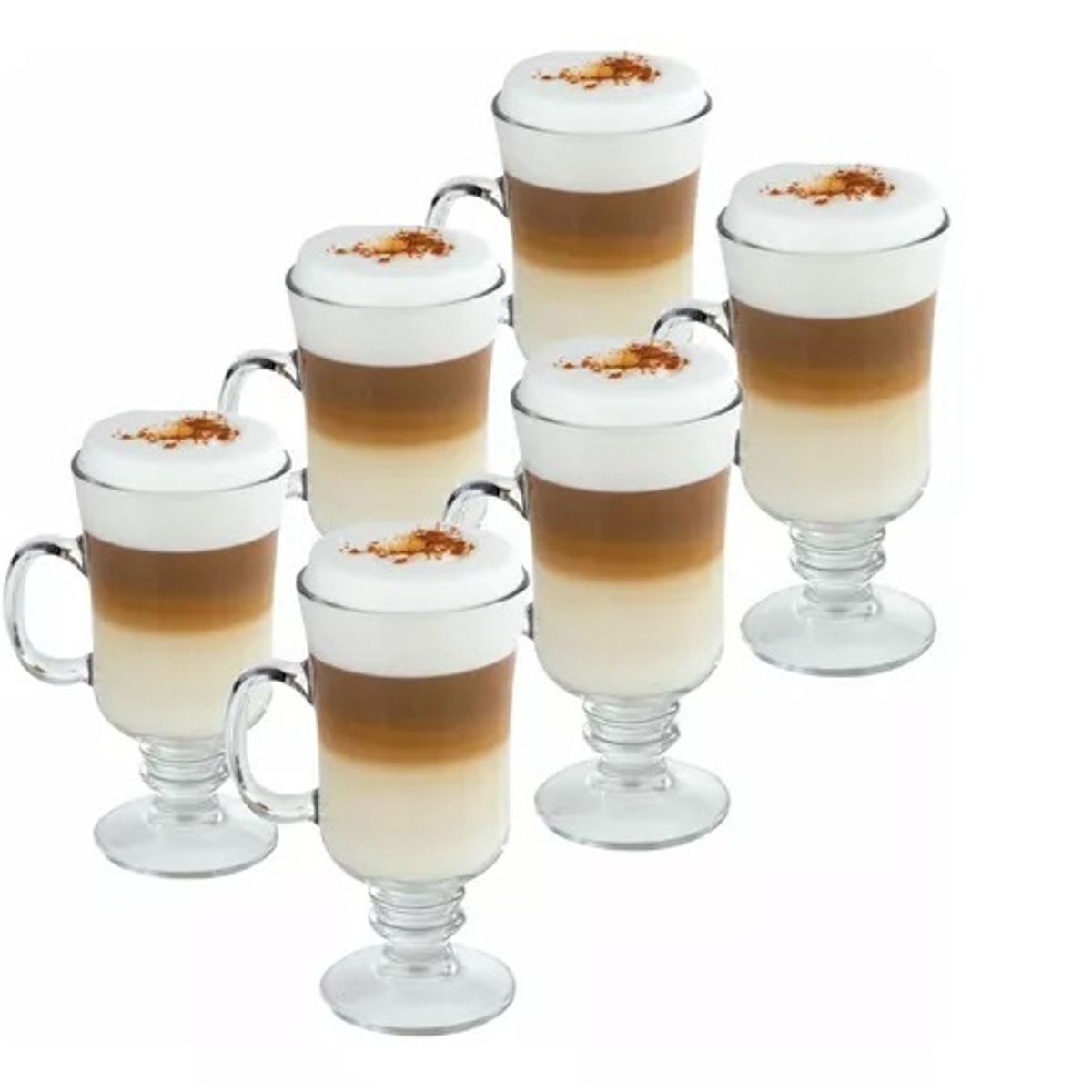 GENERICO - Taza De Vidrio Cafe Espresso 245ml Set De 6 Unidades