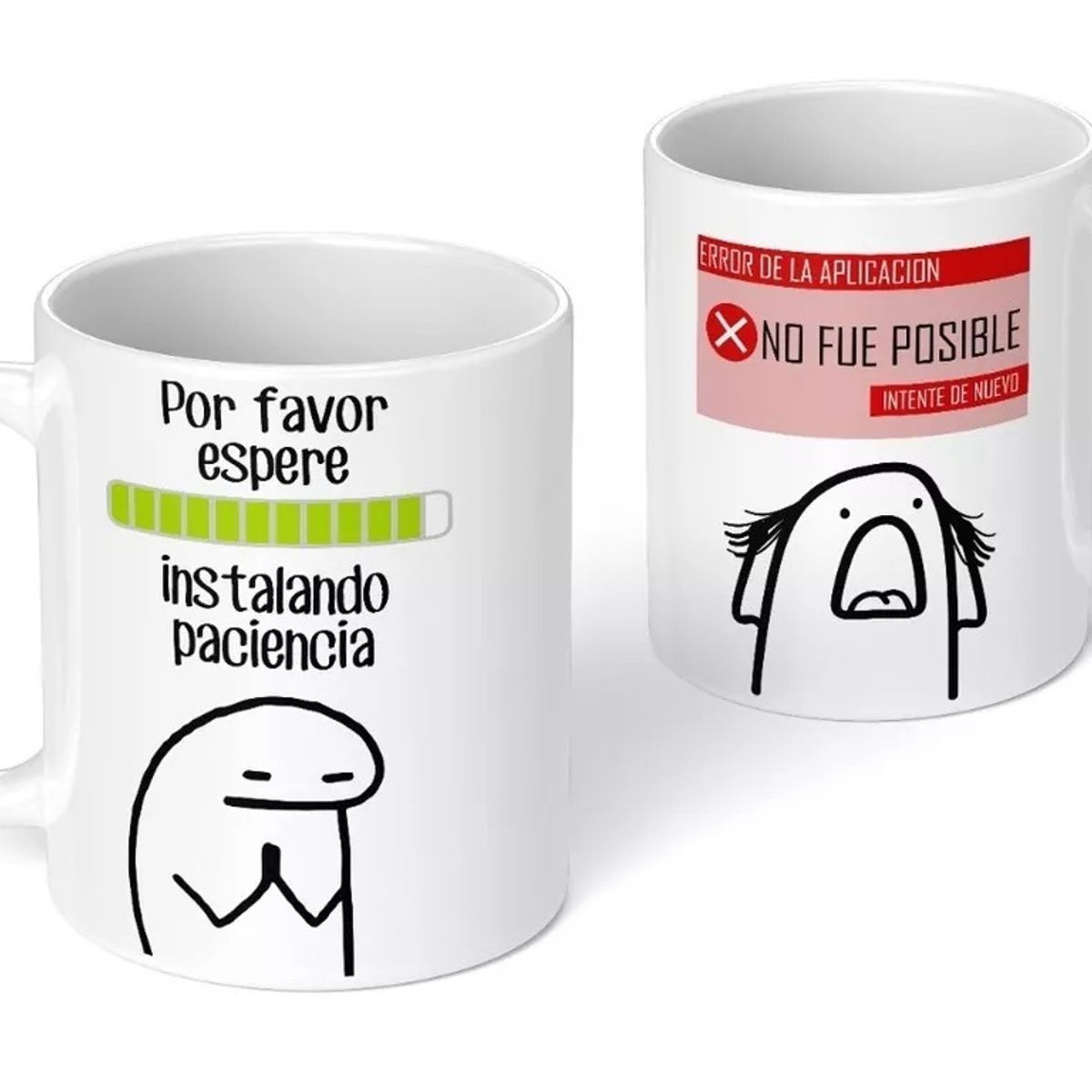 CREANGO - Taza Meme Flork - Instalando Paciencia