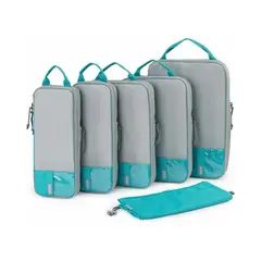 BAGSMART - Juego de Bolsas de Compresión 6 unidades - Turquesa
