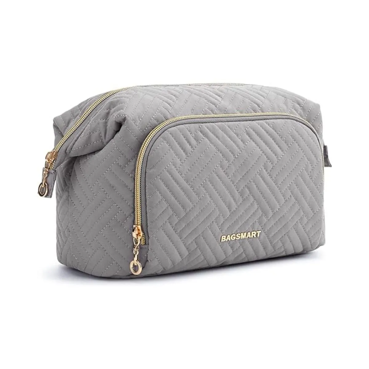 BAGSMART - Bagsmart Cosmetiquero Tejido de Viaje Gris