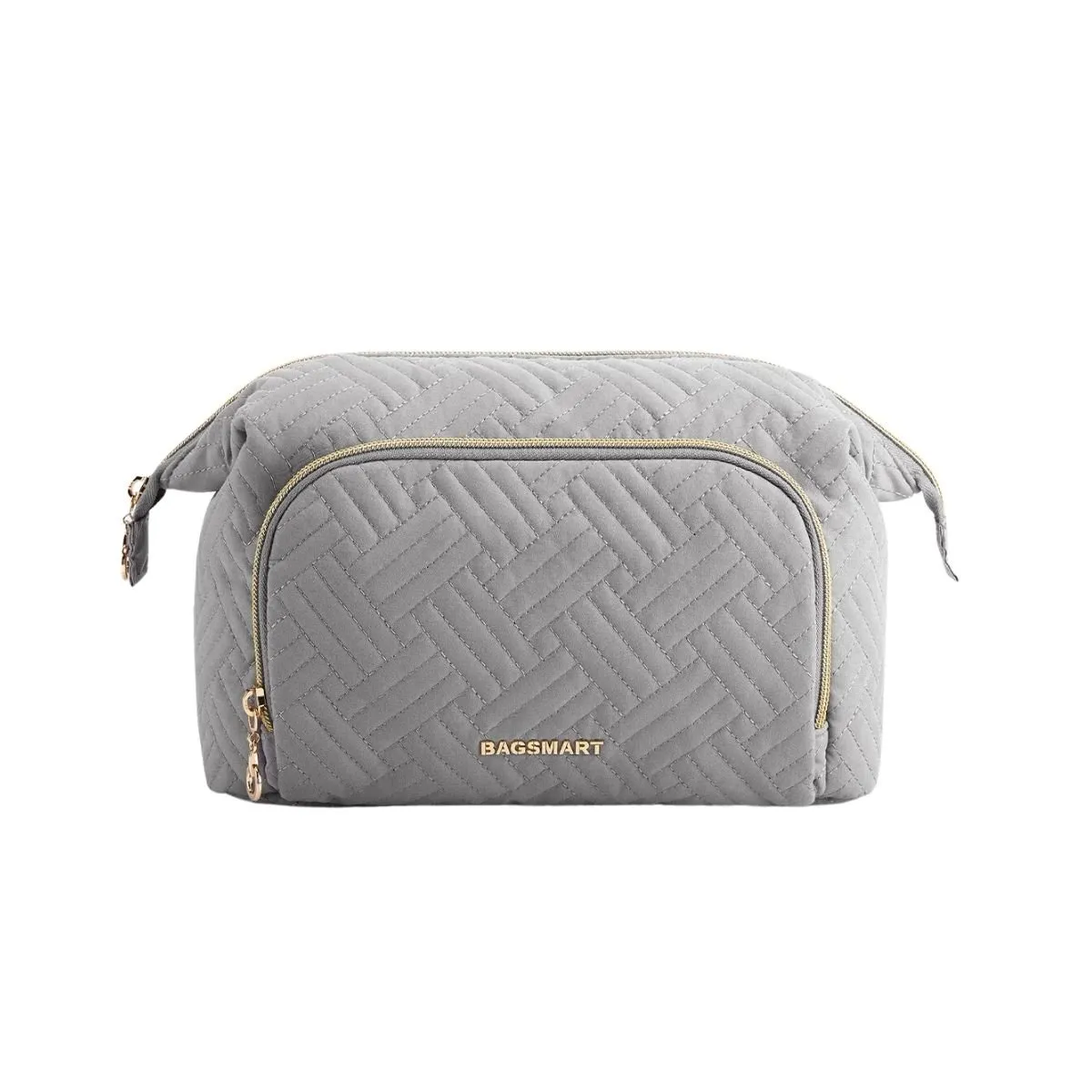 BAGSMART - Bagsmart Cosmetiquero Tejido de Viaje Gris