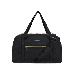 BAGSMART - Bolso de Mano Viajes con Bolsa para Zapatos - Negro Tejido