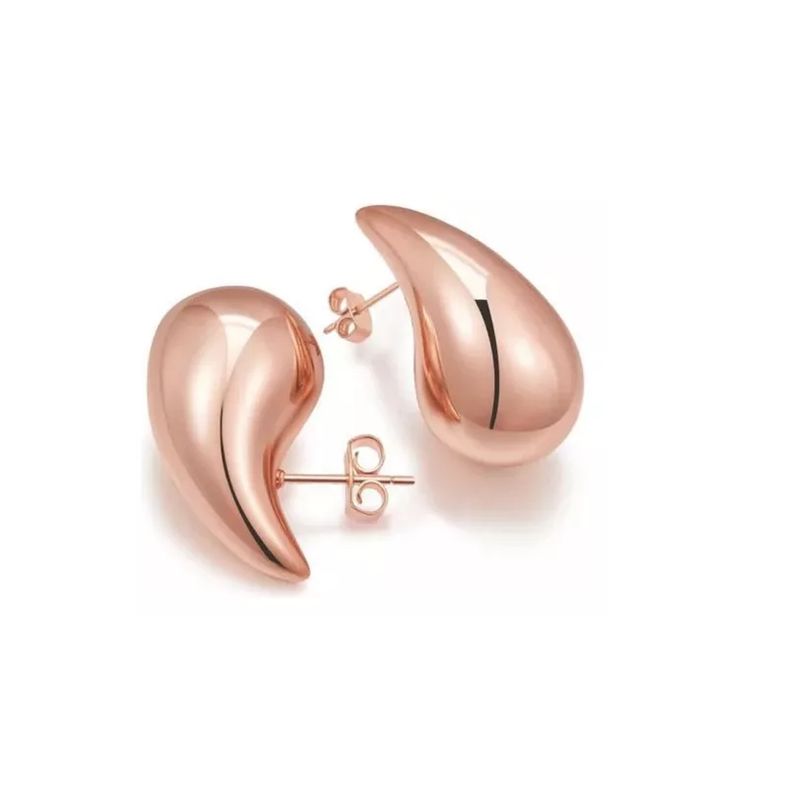 GENERICO - Aros Aretes Mujer Gota De Agua Tik Tok Estilo Bottega