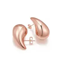GENERICO - Aros Aretes Mujer Gota De Agua Tik Tok Estilo Bottega