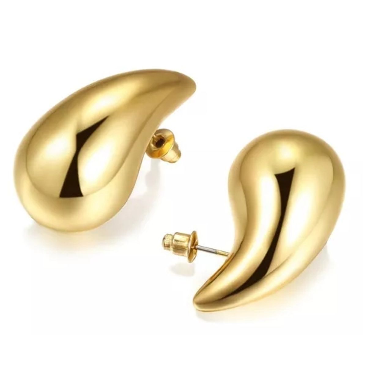 GENERICO - Aros Aretes Mujer Gota De Agua Tik Tok Estilo Bottega