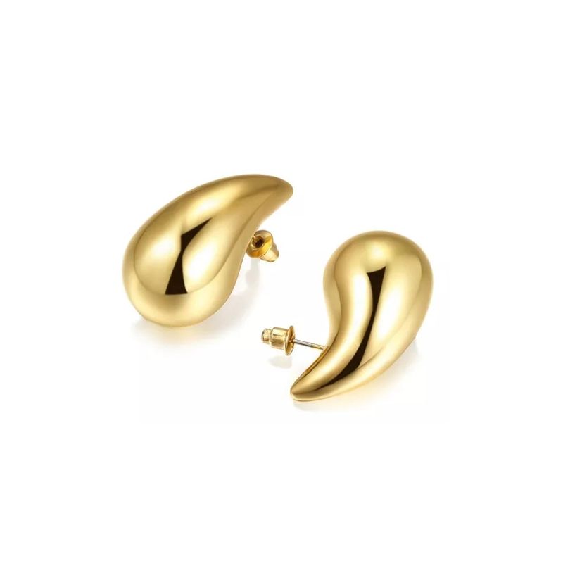 GENERICO - Aros Aretes Mujer Gota De Agua Tik Tok Estilo Bottega