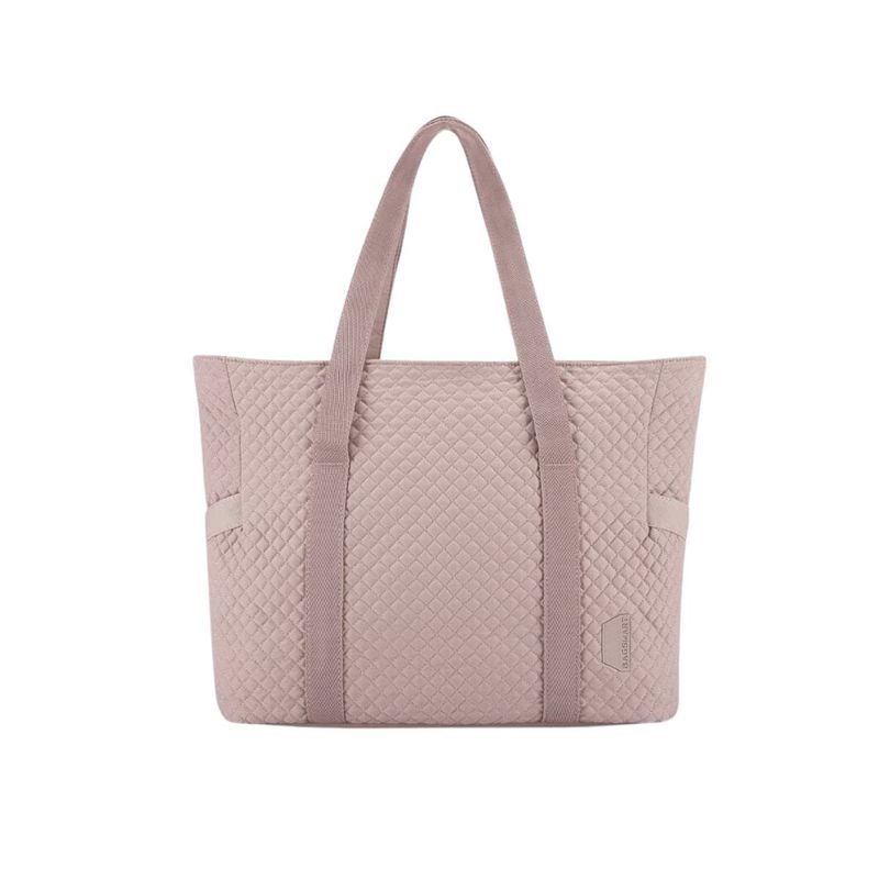 BAGSMART - Bagsmart Bolso Tote Extra Grande Bonchemin 156 - Rosado Tejido