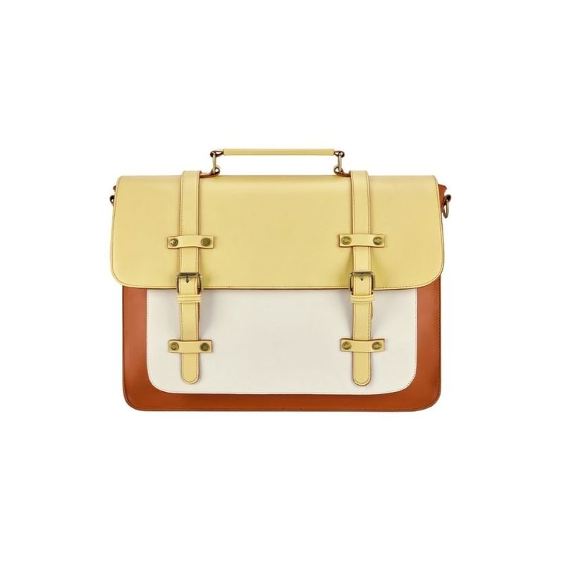 ECOSUSI - Ecosusi Mochila y Maletín Vintage Sombre Notebook 15.6 pulg - Amarillo