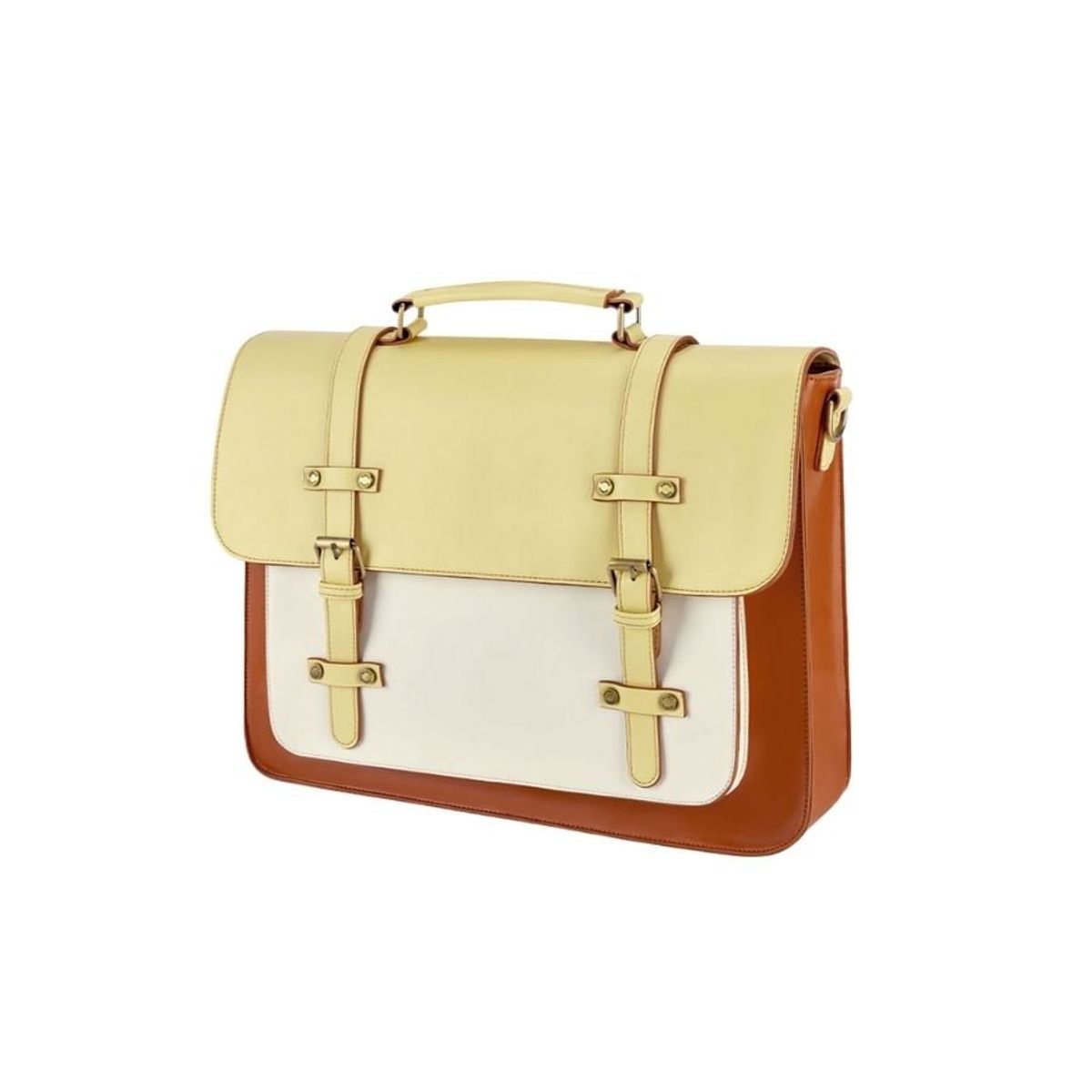 ECOSUSI - Ecosusi Mochila y Maletín Vintage Sombre Notebook 15.6 pulg - Amarillo