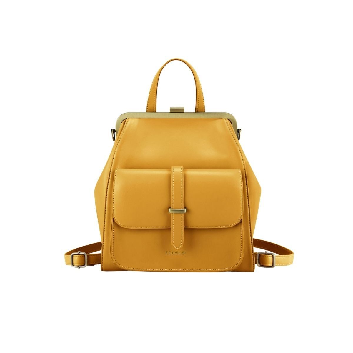 ECOSUSI - Ecosusi Mochila  Bolso Casual SHORTY - Amarillo