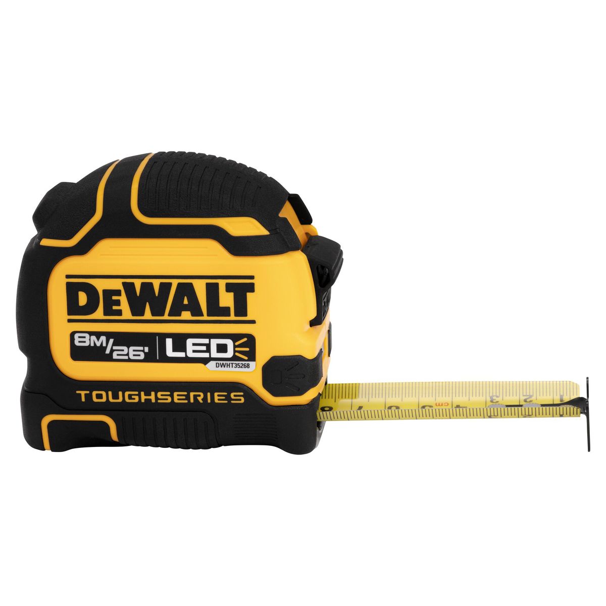DEWALT - Cinta métrica 25" Luz LED TOUGHSERIES™ DEWALT DWHT35268S