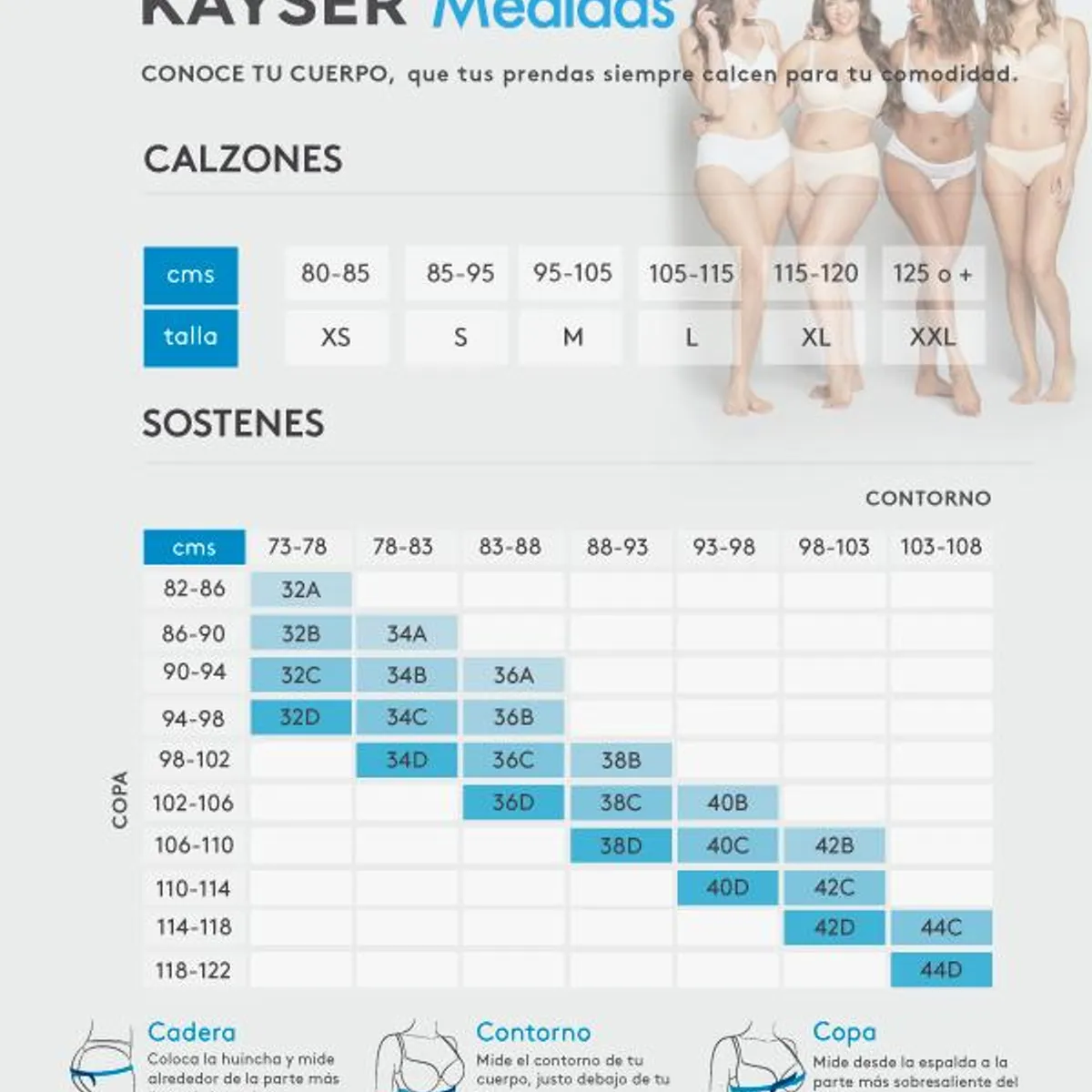 KAYSER - Pack 3x sosten microfibra P350.4013M Kayser KAYSER