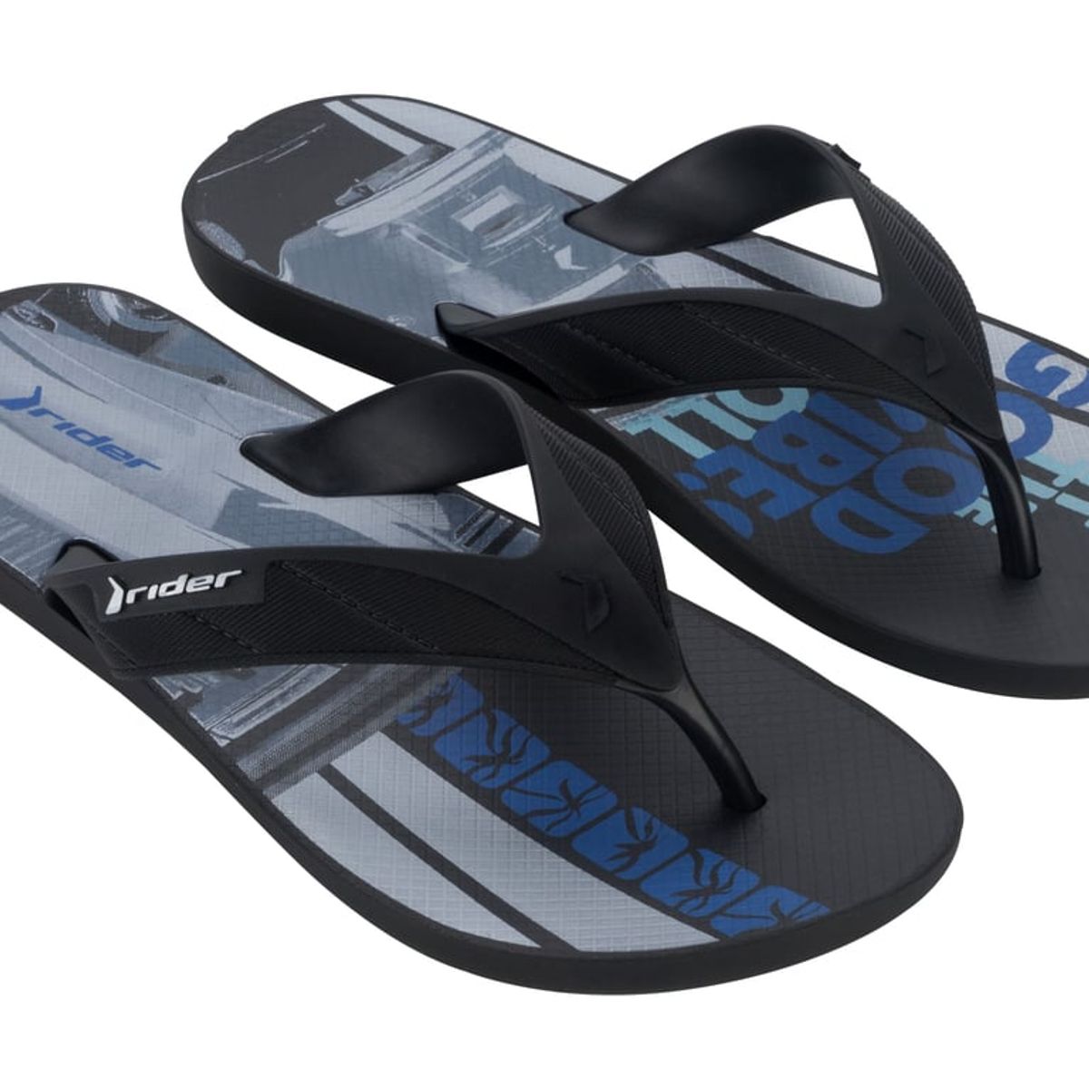 RIDER - Sandalia Hombre Negro Strike Rider