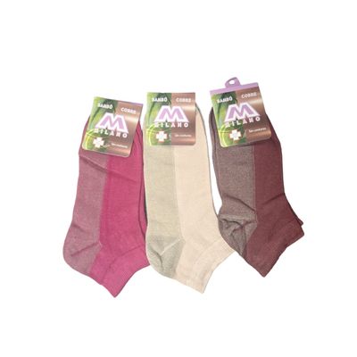 Imagen 2 del producto 12 Calcetas Tobillera Para Mujer - Fibra Cobre + Bambú - Sin Costuras