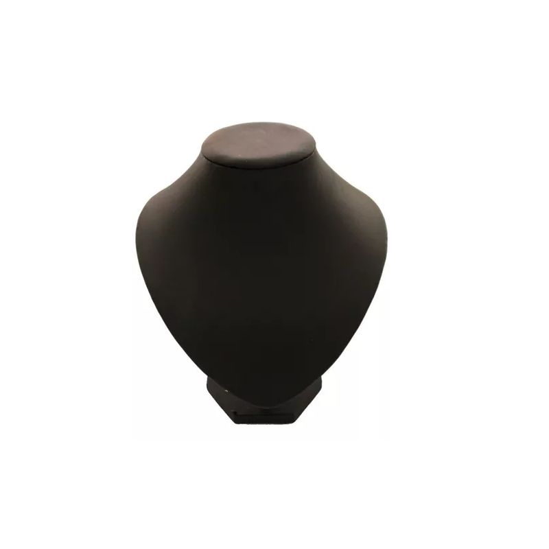 ALEMDALINDA - Exhibidor Collar Cuello Redondo Grande Cuerina Negro