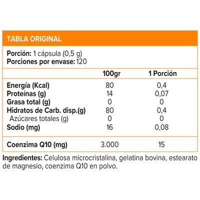 Imagen 2 del producto Coenzyme Q10 15 mg (120 caps)