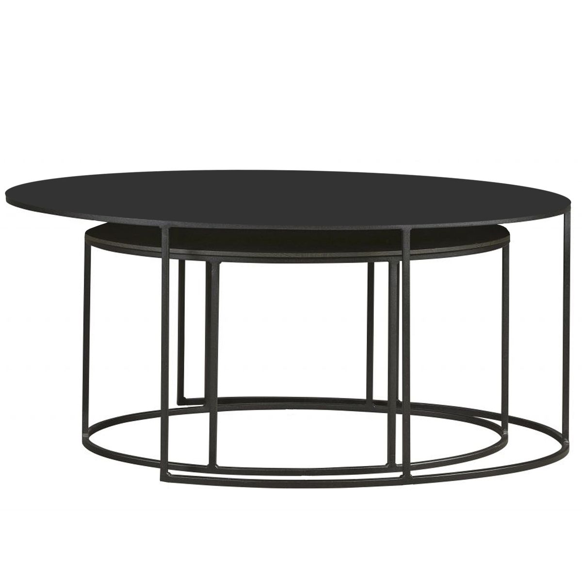 LIVING MARKET - Mesa de centro Odda Negra Hand Made