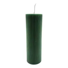GENERICO - Vela Aromática Perfumada Acanalada Para Decoración Hogar - Verde