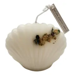 GENERICO - Vela Aromática Perfumada Blanca Almeja Decoración Hogar.
