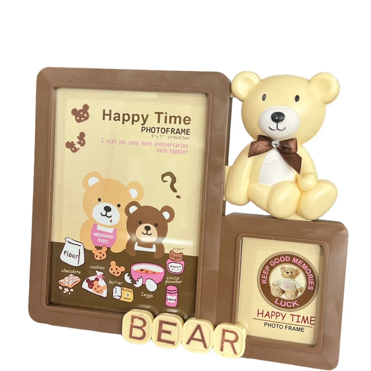 GENERICO - Marco De Foto Portaretrato Decorativo Oso 25X20Cm B