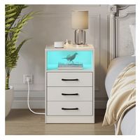 Velador Con Luz Variable Con Panel De Enchufes 40*35*60cm