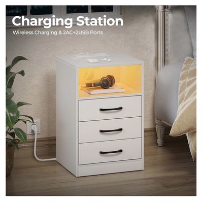 Imagen 2 del producto Velador Con Luz Variable Con Panel De Enchufes 40*35*60cm